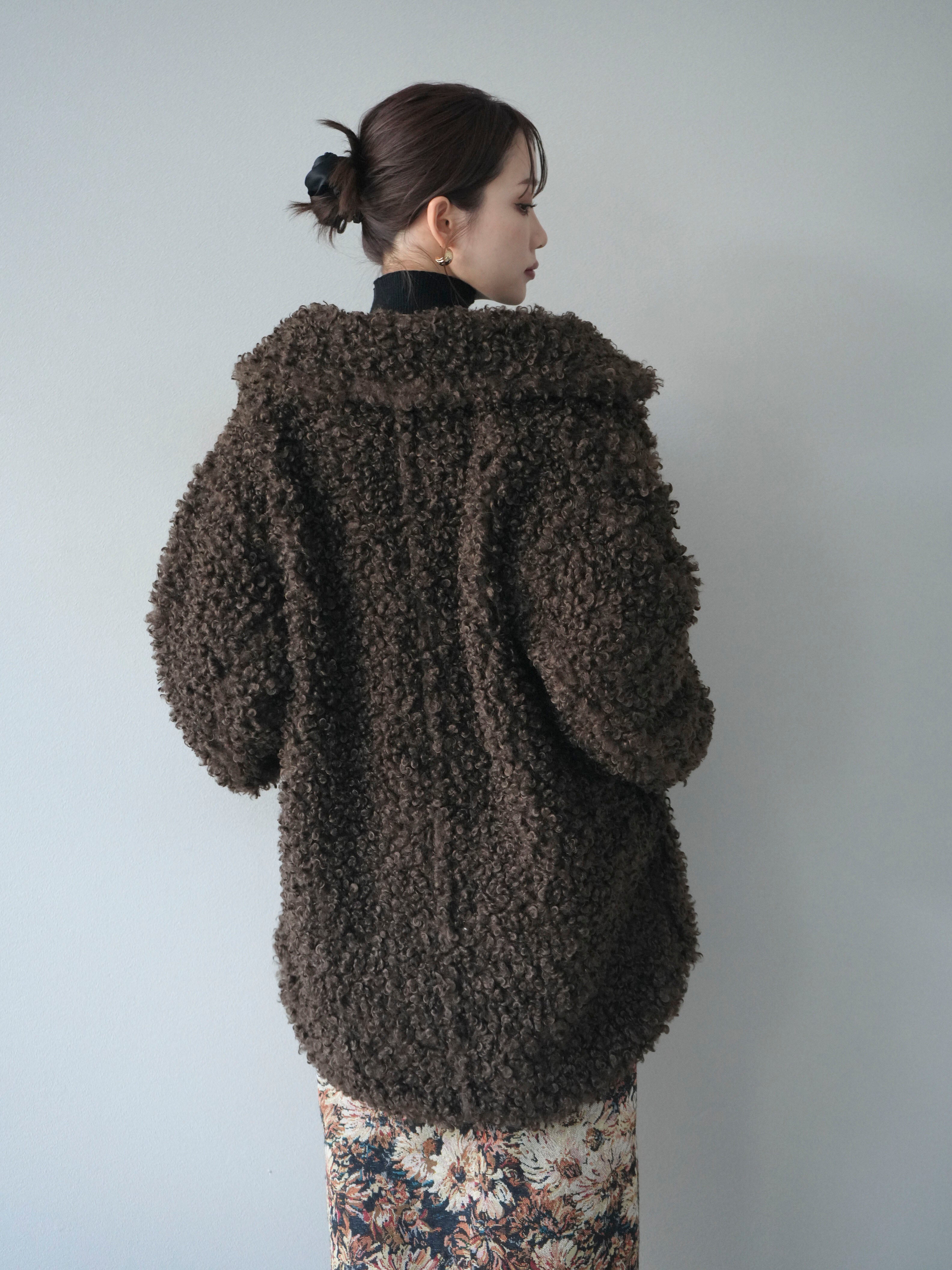 予約]プードルファーダブルミドルコート/brown – Lumier