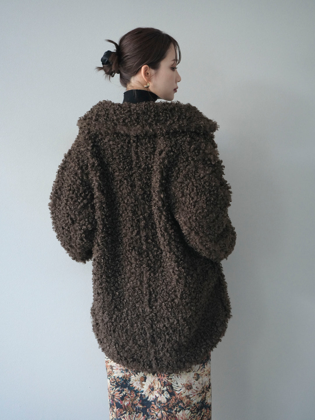 [予約]プードルファーダブルミドルコート/brown