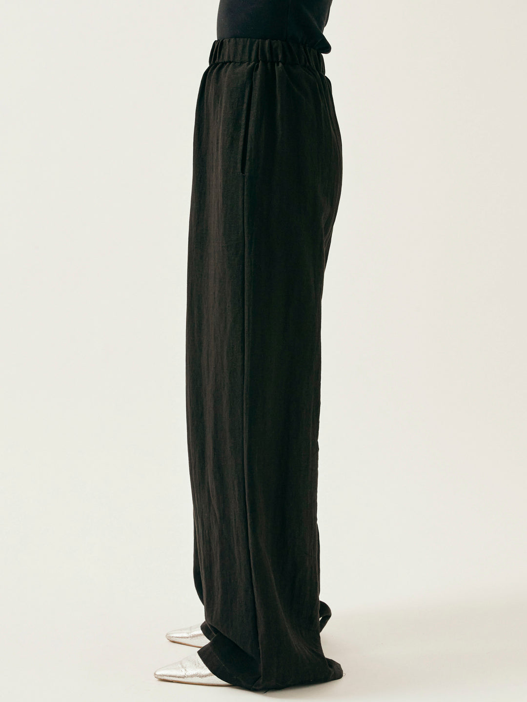 [SET]オーガンジーヘムブラウス＆ワイドパンツSET UP(2set)