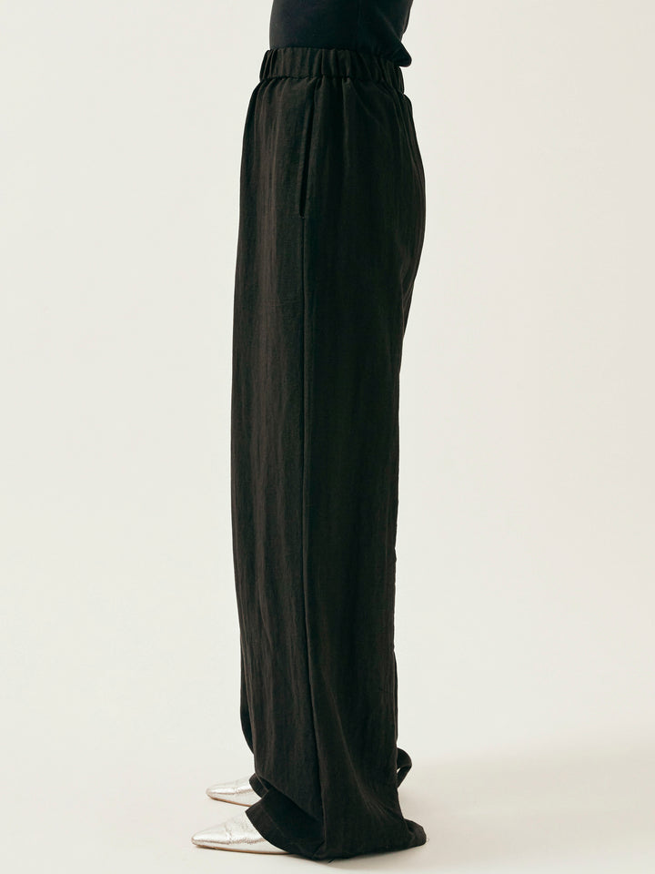 [SET]オーガンジーヘムブラウス＆ワイドパンツSET UP(2set)