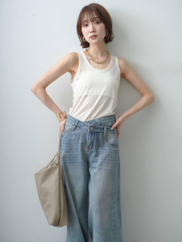 [SET]バックレースタンクトップ+バックレースタンクトップ(2set)