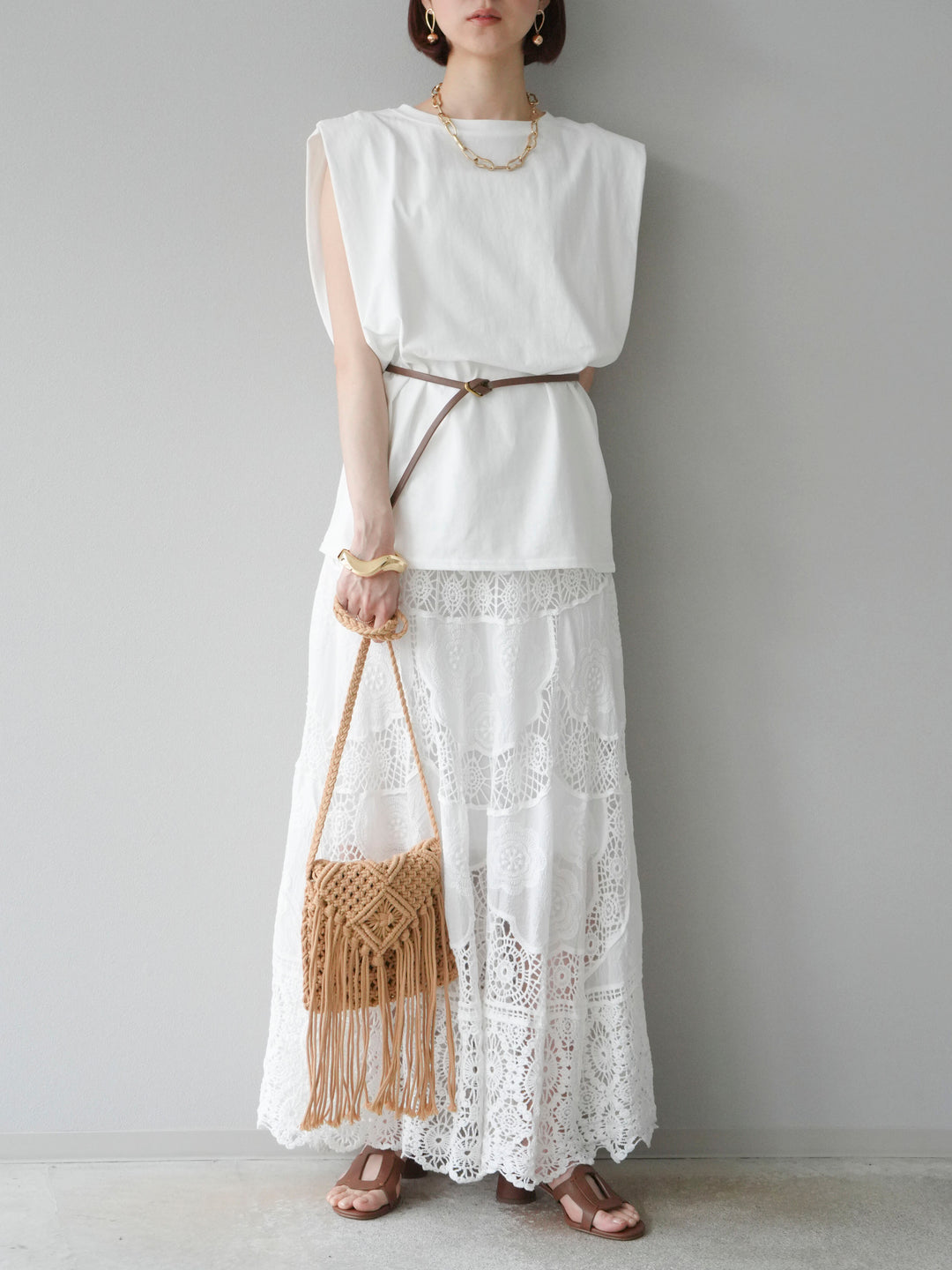 【預購】肩部褶皺法式袖套頭衫/可脫