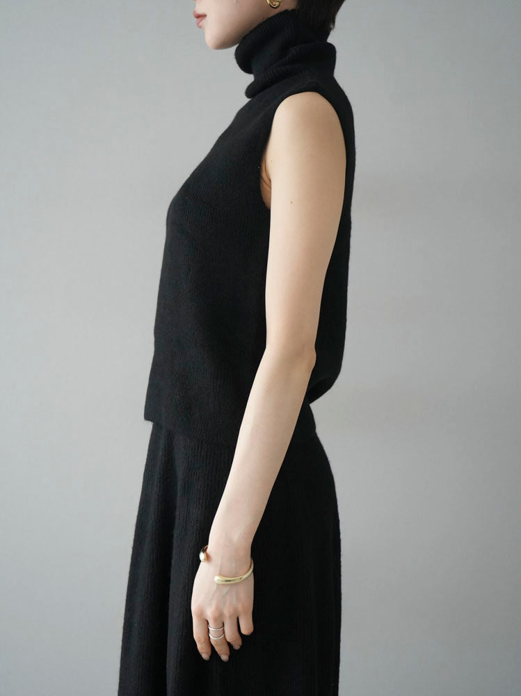Pre-order] Knit skirt set up/Black – Lumier