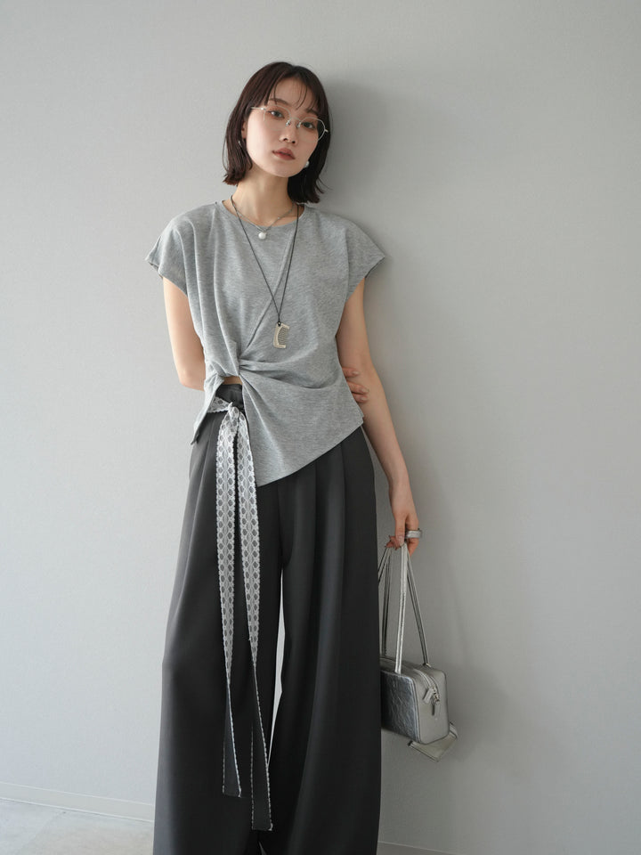 [SET]カシュクールTシャツ＆コームネックレスSET +カシュクールTシャツ＆コームネックレスSET (2set)