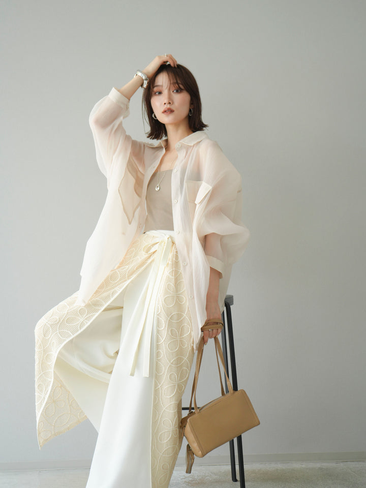 [予約]BIGポケットオーバーシアーシャツ/ホワイト