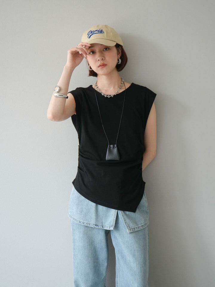 [予約]Parisロゴ刺繍CAP/ベージュ