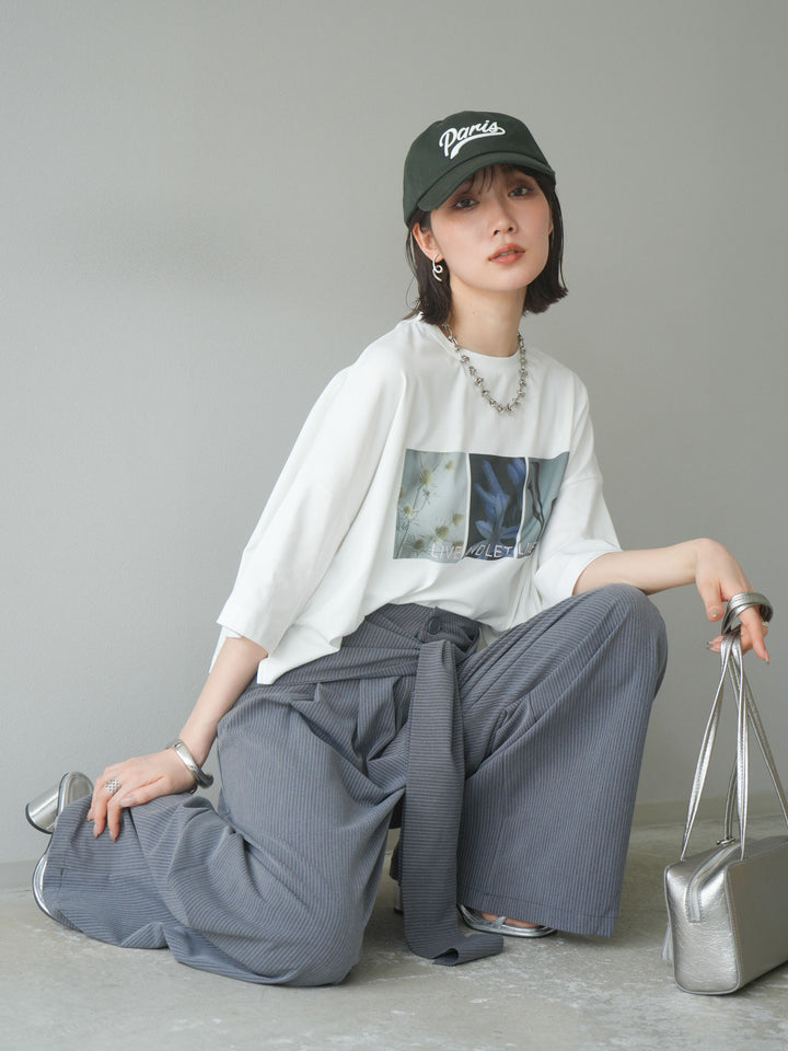 [預購] 光滑照片印花Logo變色短T卹/Off