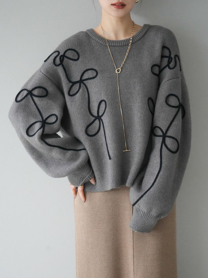 [予約]スクエアネックニットワンピース/ベージュ