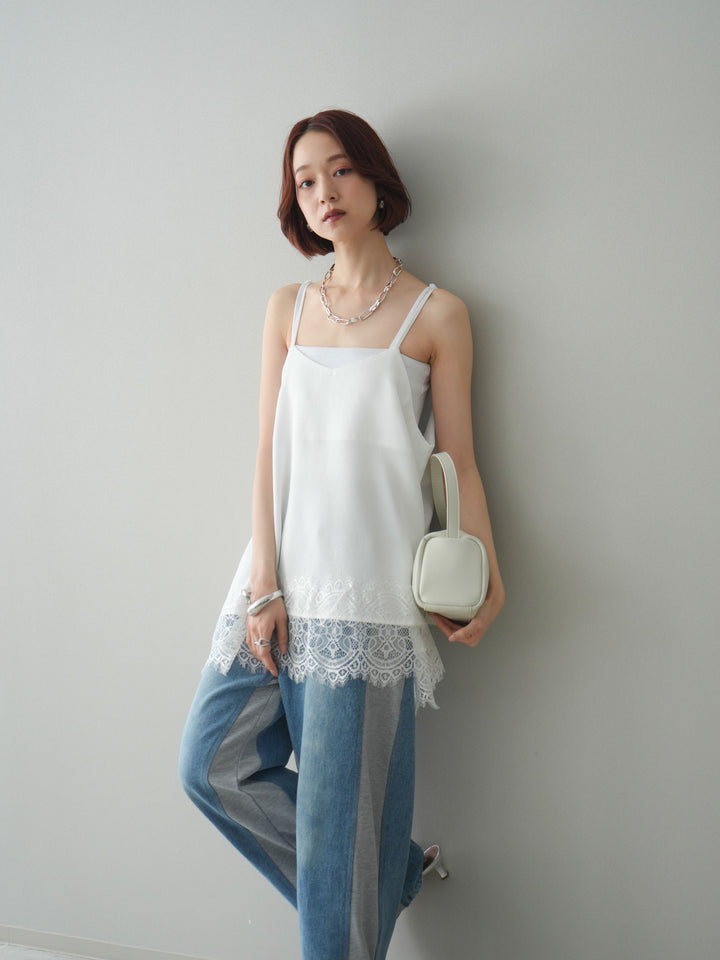 [SET]レーストリムキャミソール+レーストリムキャミソール(2set)