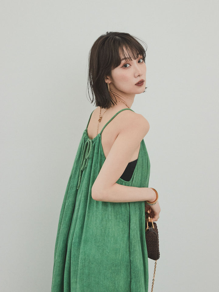 [SET] 不規則染色吊帶裙 + 不規則染色吊帶裙 (2 件套)