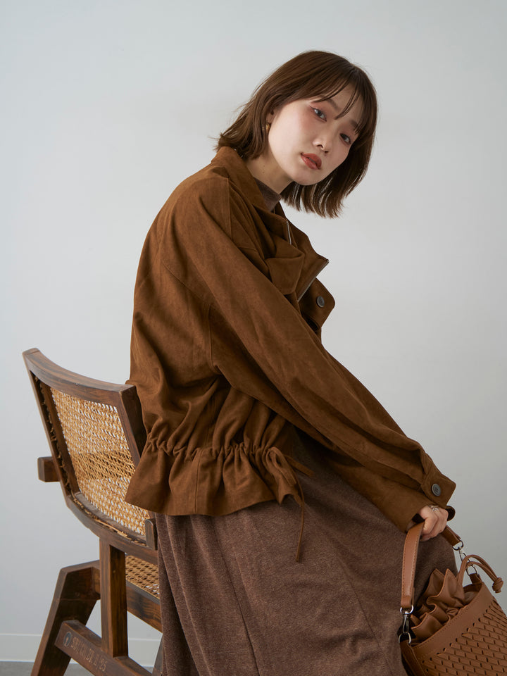 [SET]モックネックドレープニットソーワンピース+モックネックドレープニットソーワンピース(2set)