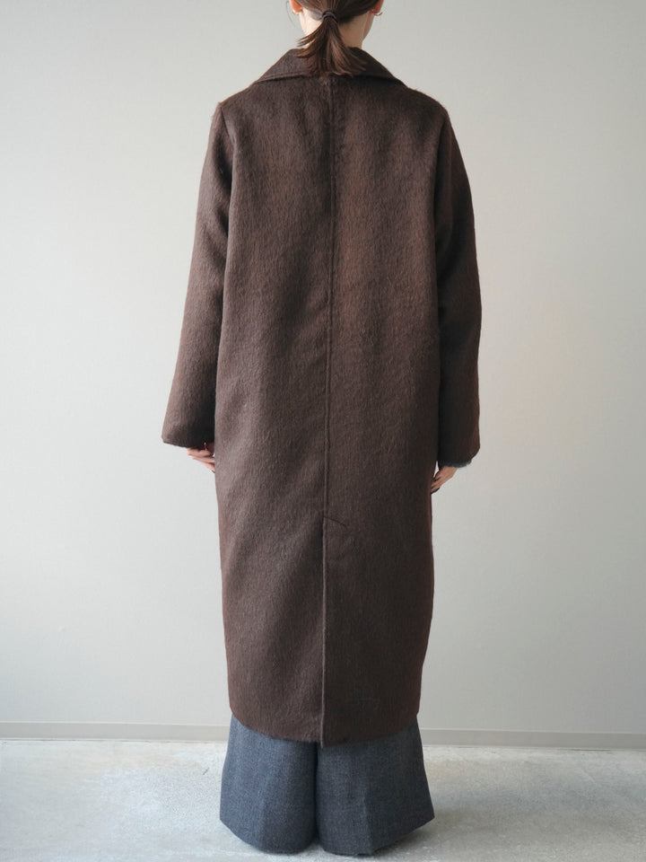 [予約]ソフトシャギーチェスターコート/brown