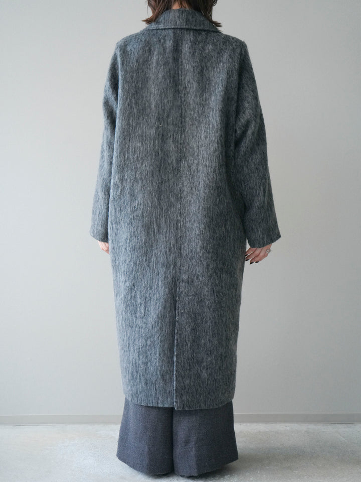 [予約]ソフトシャギーチェスターコート/charcoal