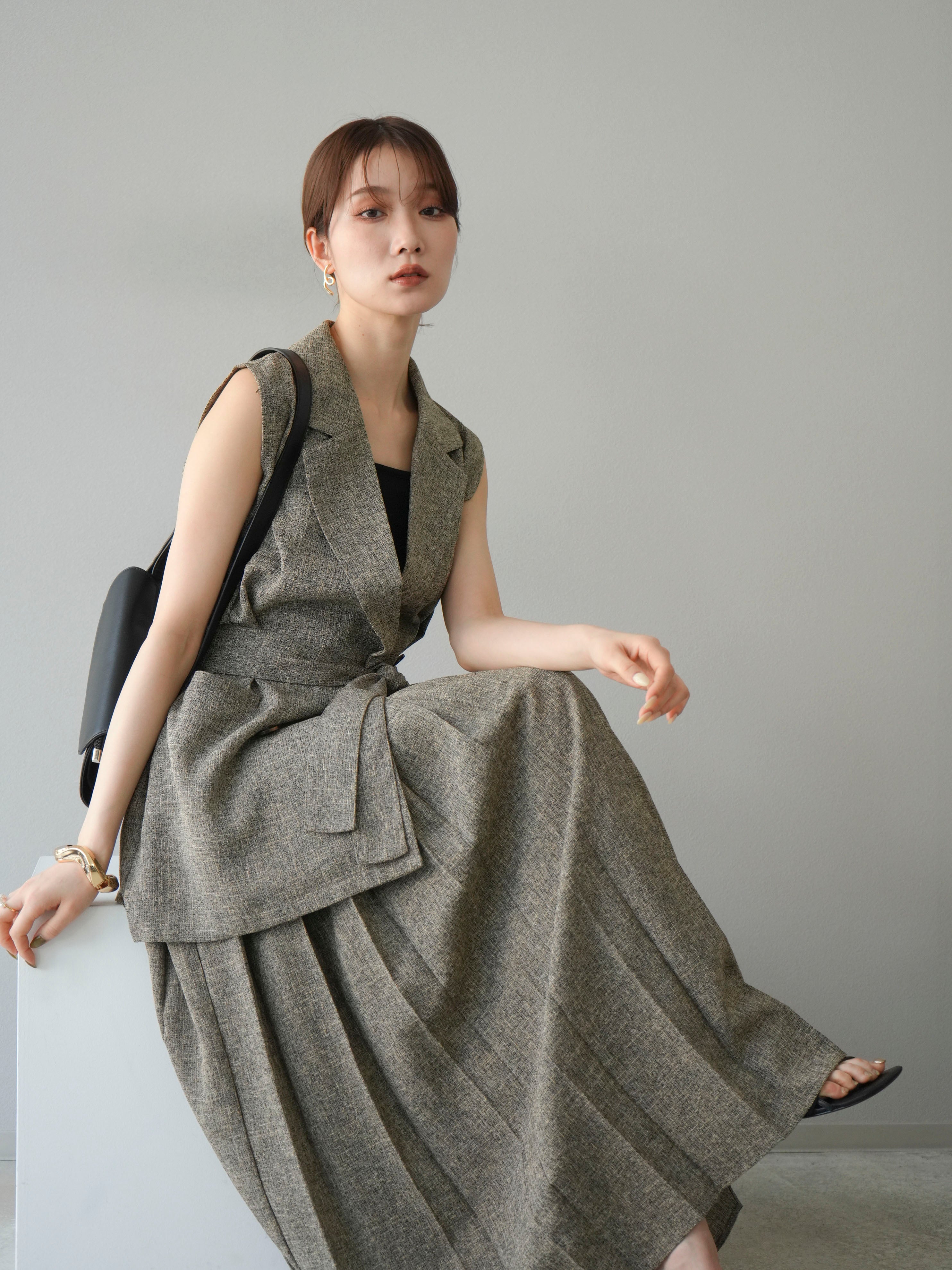 ルシェルブル－ ミックスツイードジレ 36 ルシェルブル－ ミックスツイードジレ 36