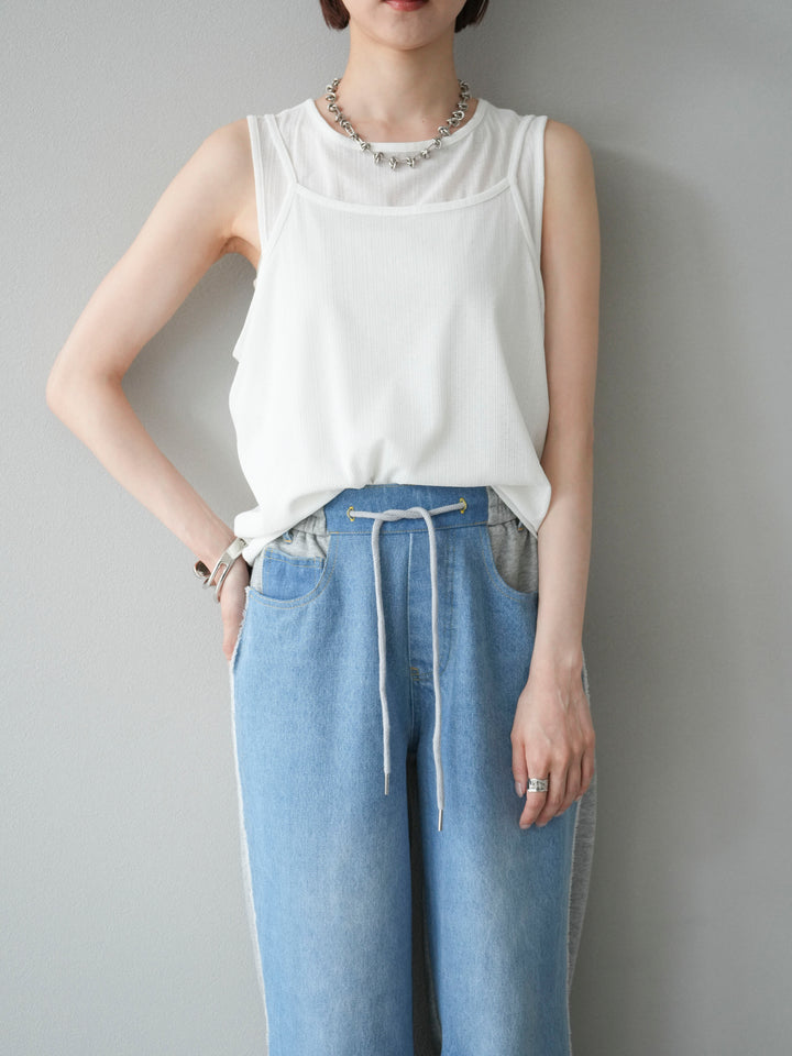 [預訂] Ice Touch 2WAY Design 吊帶背心/白色