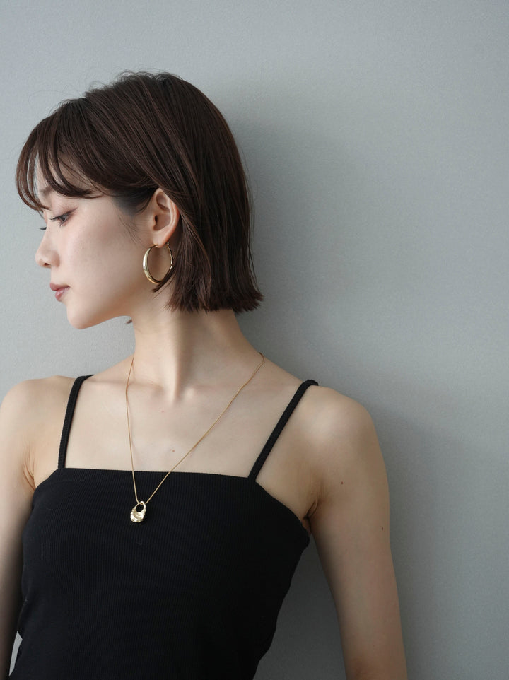 [予約]ビックフープピアス/silver