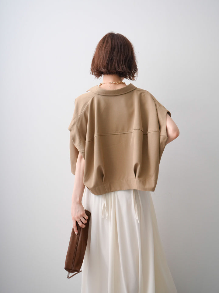[予約]クロシェシフォンキャミワンピース/ivory