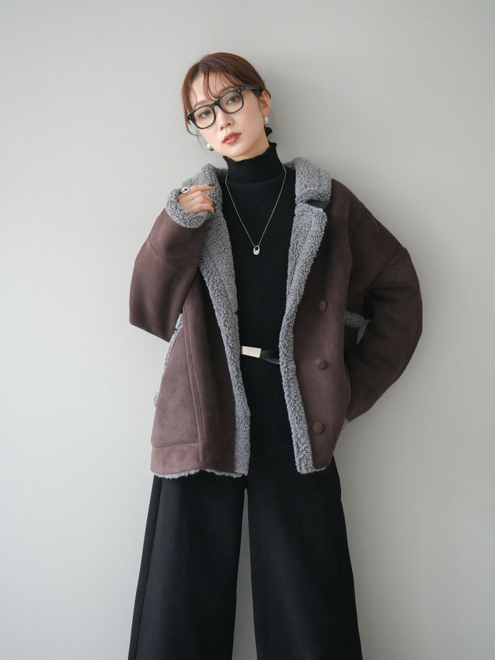 [予約]ムートンボアジャケット/brown
