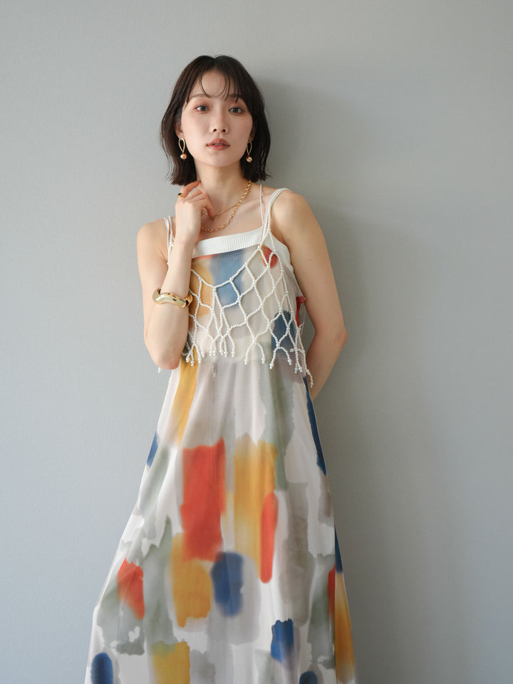 [予約]ビーズビスチェ/オフホワイト