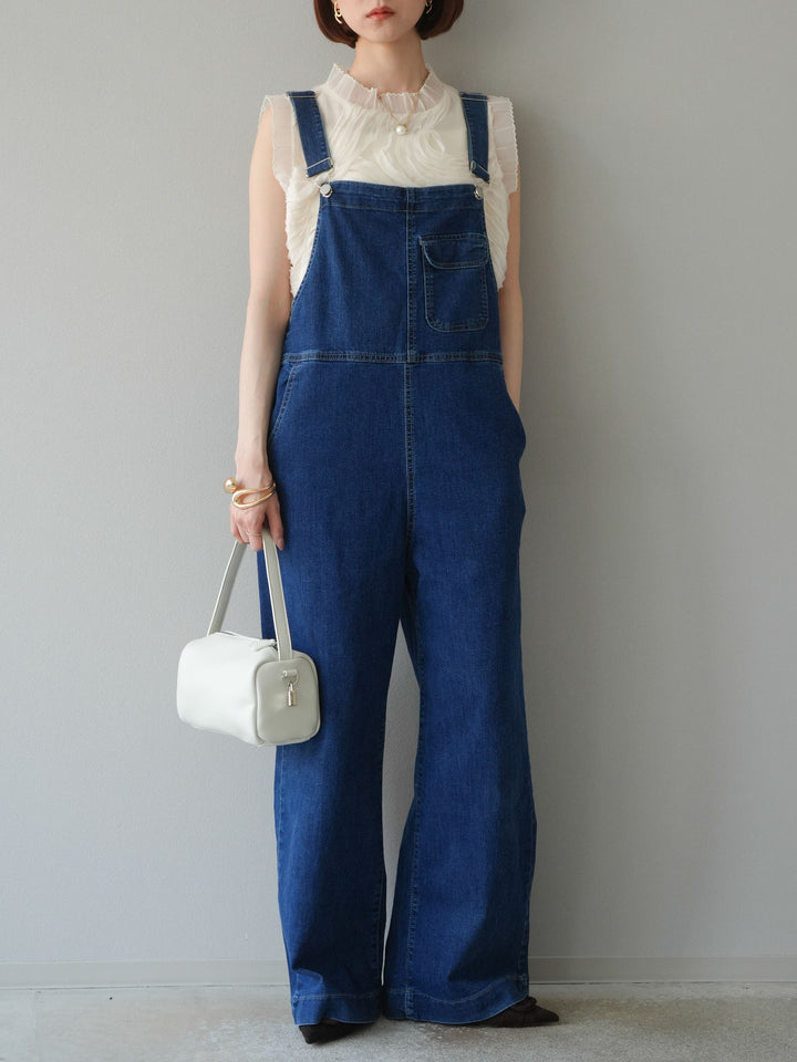 [予約]チュールジャガードノースリブラウス/アイボリー