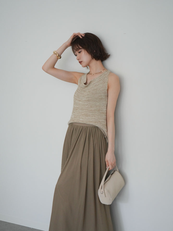 [予約]メランジニットアメスリトップス/beige