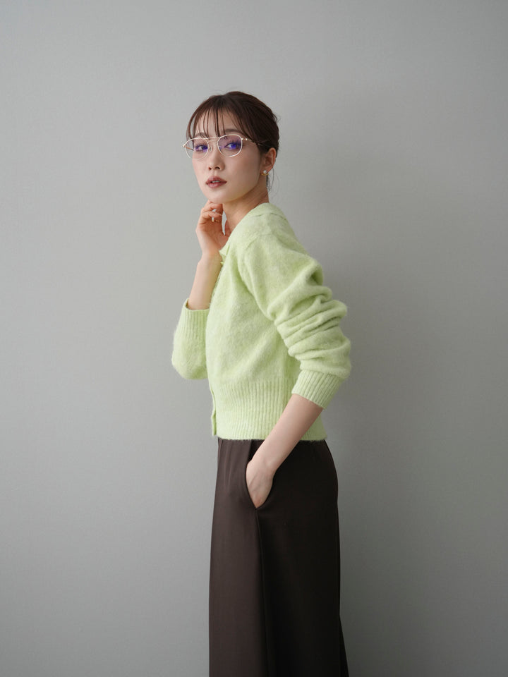 [SET]モヘア衿付きボタンプルオーバー+選べるアクセセット(2set)