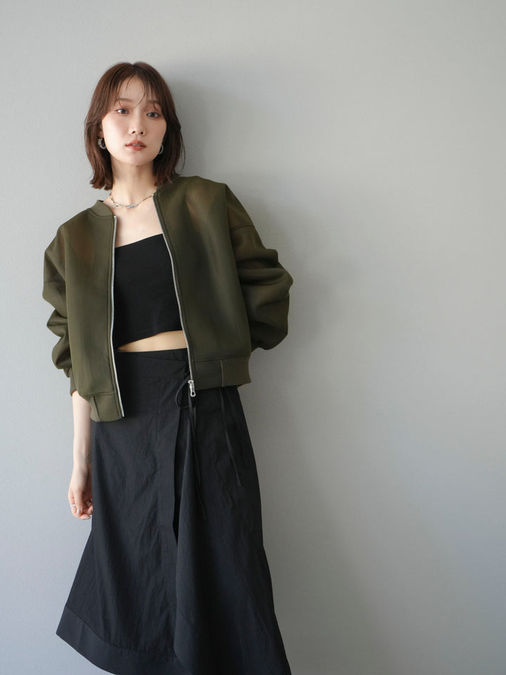 [予約]シアーダンボールボリュームスリーブMA-1/カーキ