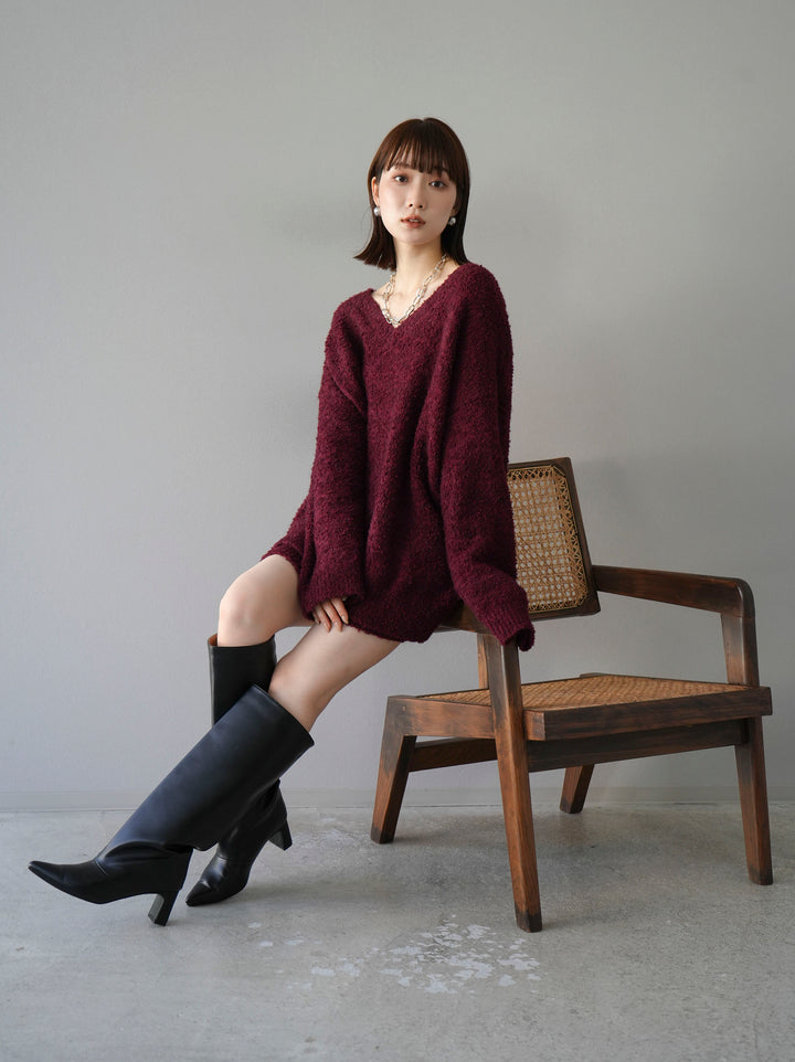 [SET] 橢圓針織衫 & 迷你裙 SET UP