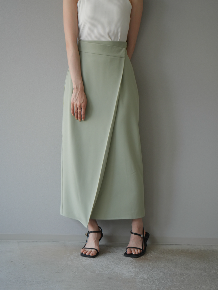 [予約]ツイルラップナロースカート/ライトグリーン S