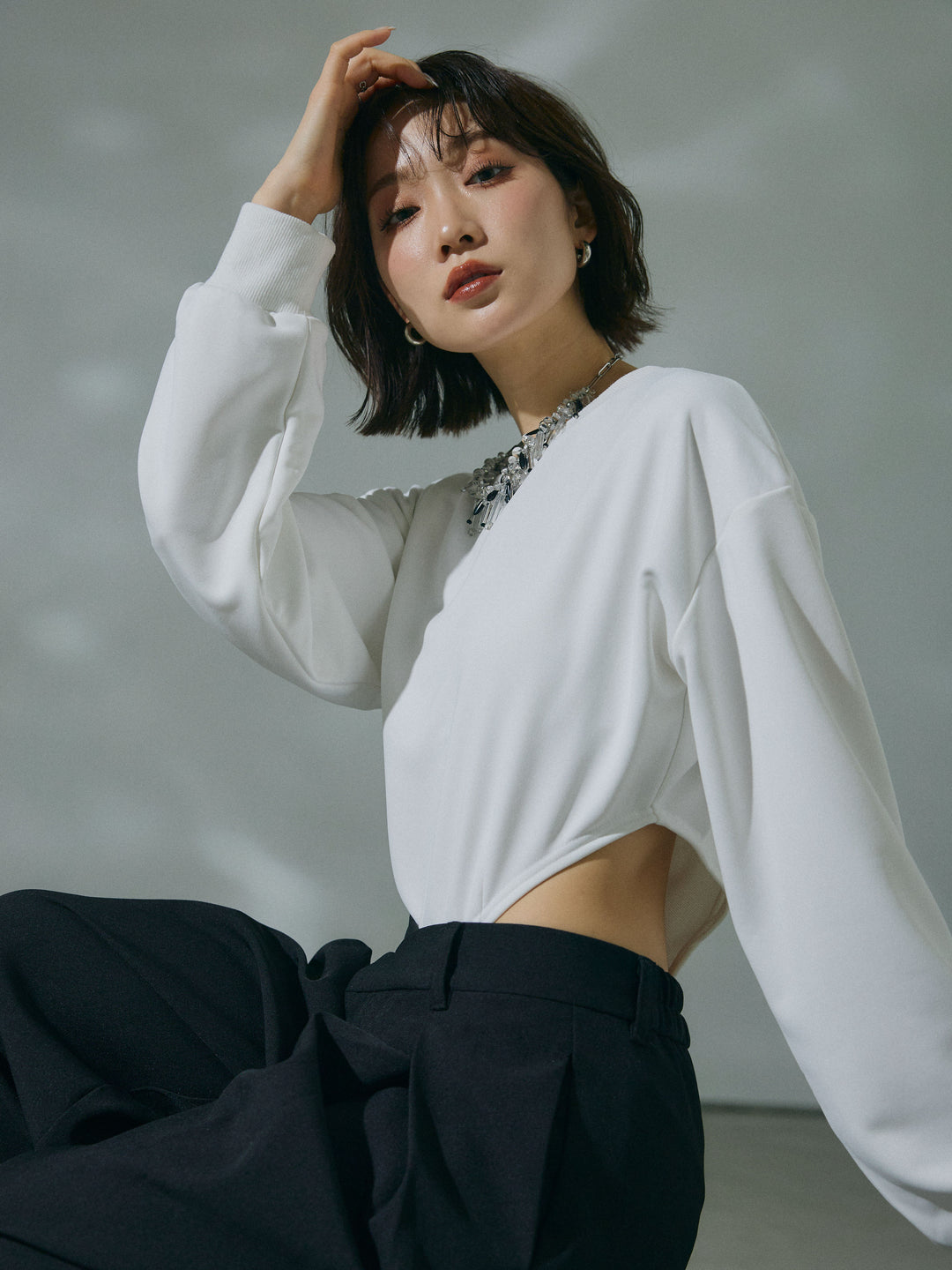 【Allure】[SET]スウェットボディスーツ+スウェットボディスーツ(2set)