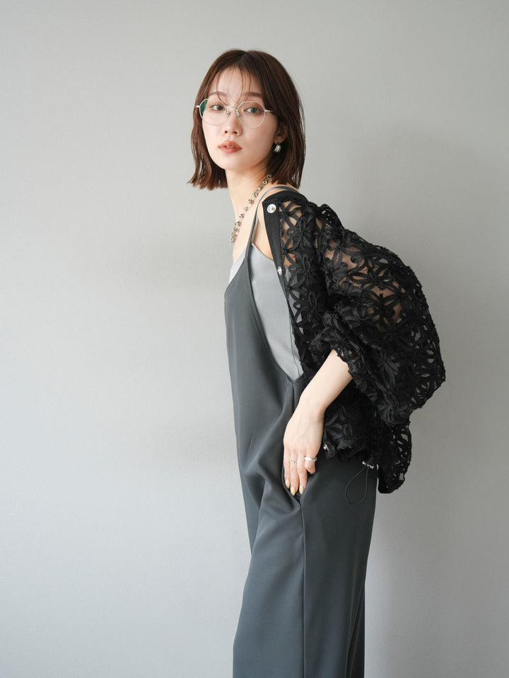 [套裝] 蕾絲透明上衣 + 選配配件套裝（2 套）