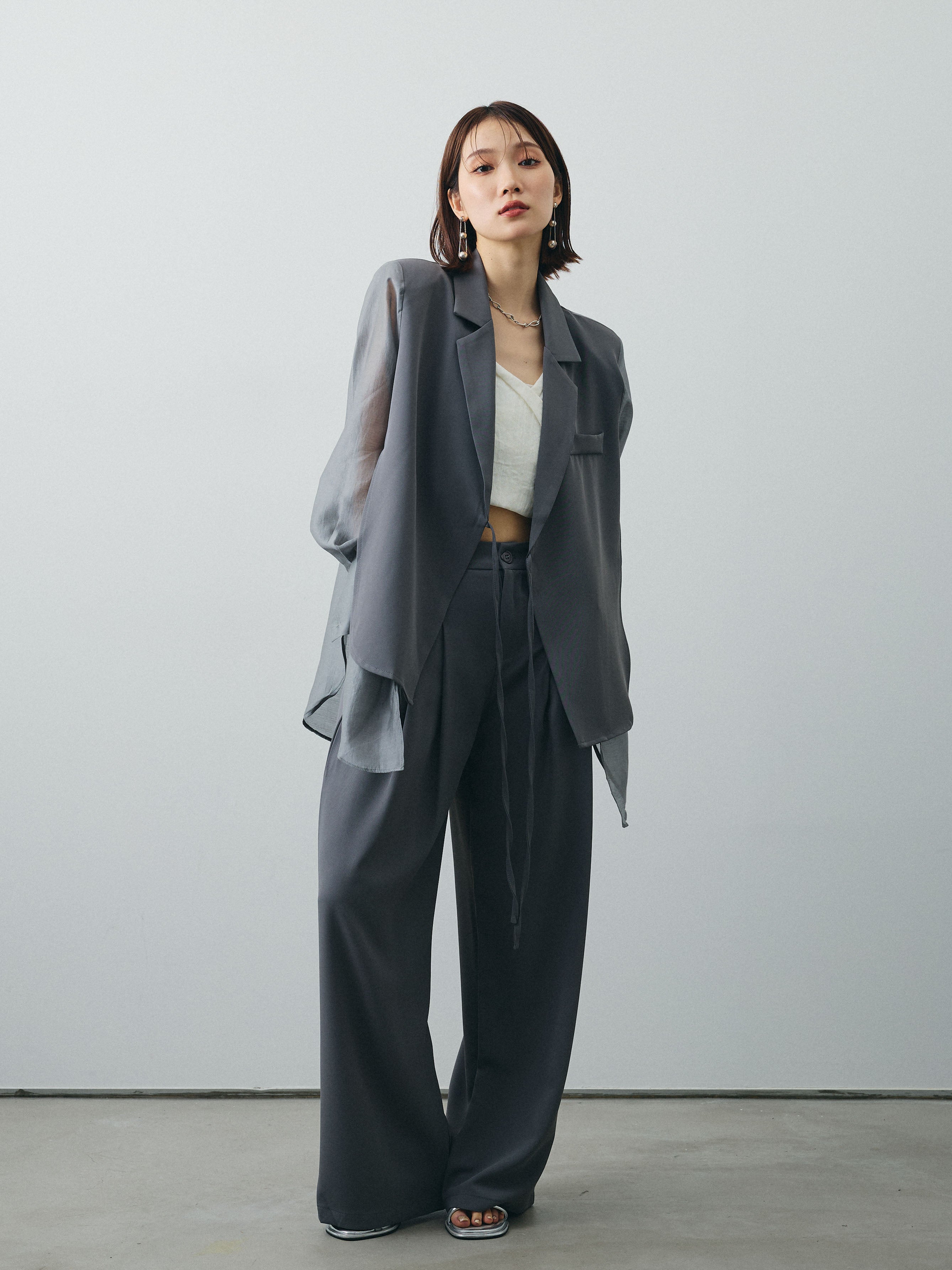 【新品未開封】Lumier セットアップジャケット+ブラウス+パンツ(3SET) Lumier セットアップ ジャケット+ブラウス+パンツ(3SET)