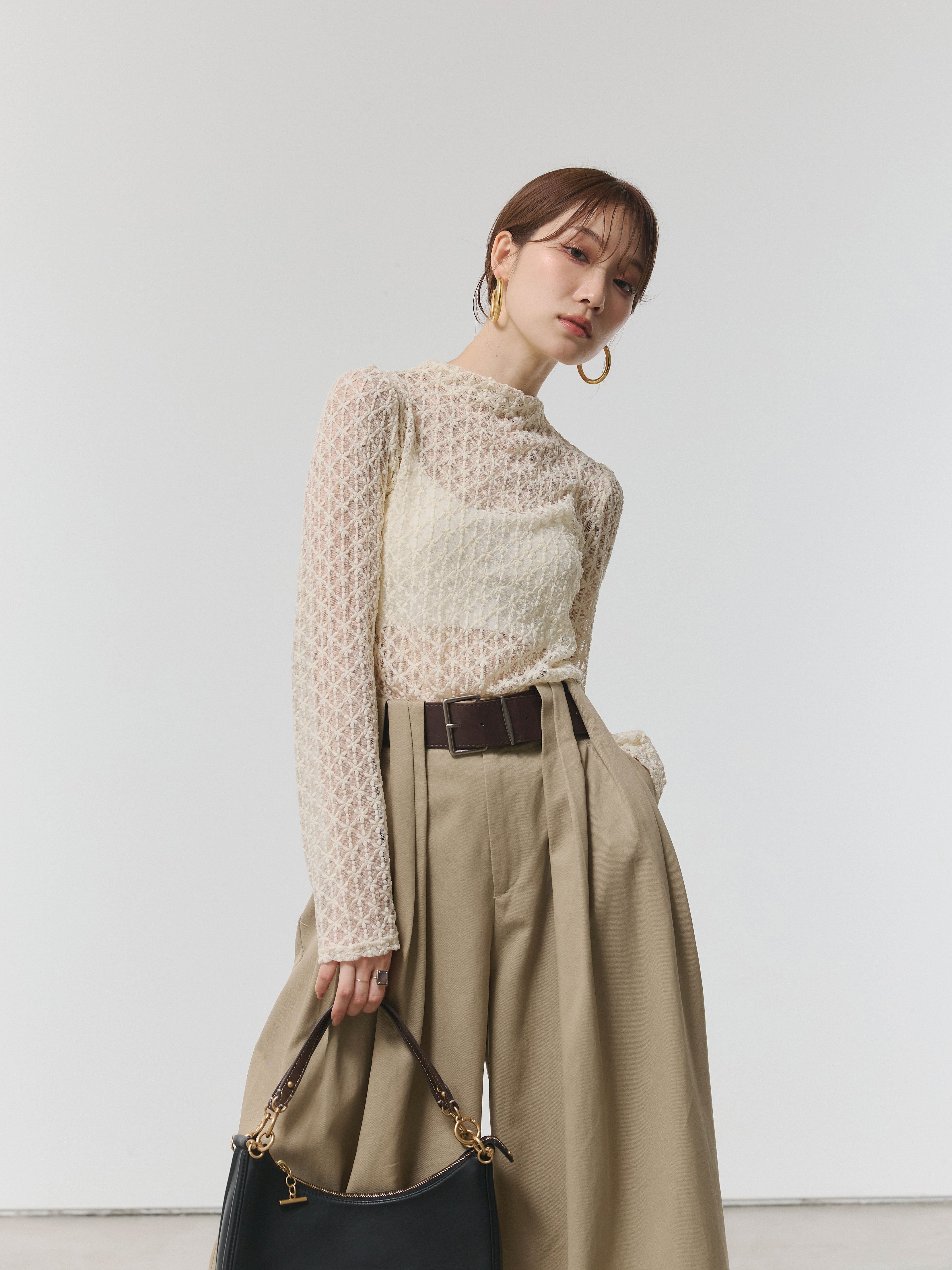 Allure】[SET]フラワーレーストップス+フラワーレーストップス(2set