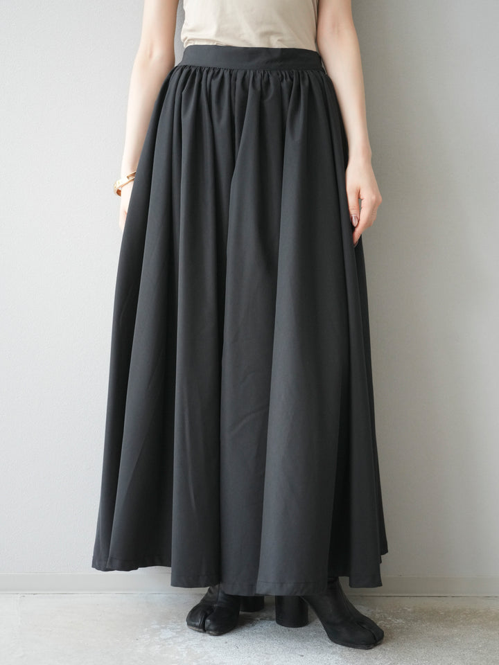 [予約]ブロードボリュームスカート/ブラック