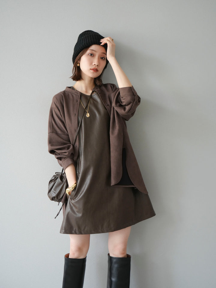 [予約]ニットビーニー/ブラウン