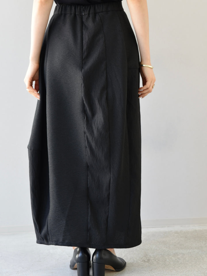 [Pre-order] SUSTAINABLE COCOON SKIRT/BLACK