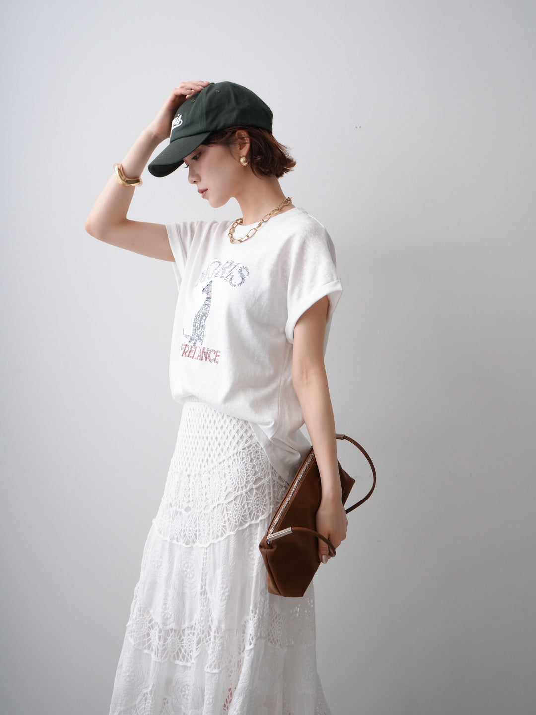 [SET]ドッグエンブロイダリーTEE+ドッグエンブロイダリーTEE(2set)