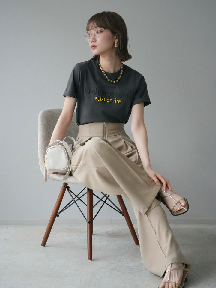 [予約]ラウンドZIPサイドポケットハンドバック/オフ