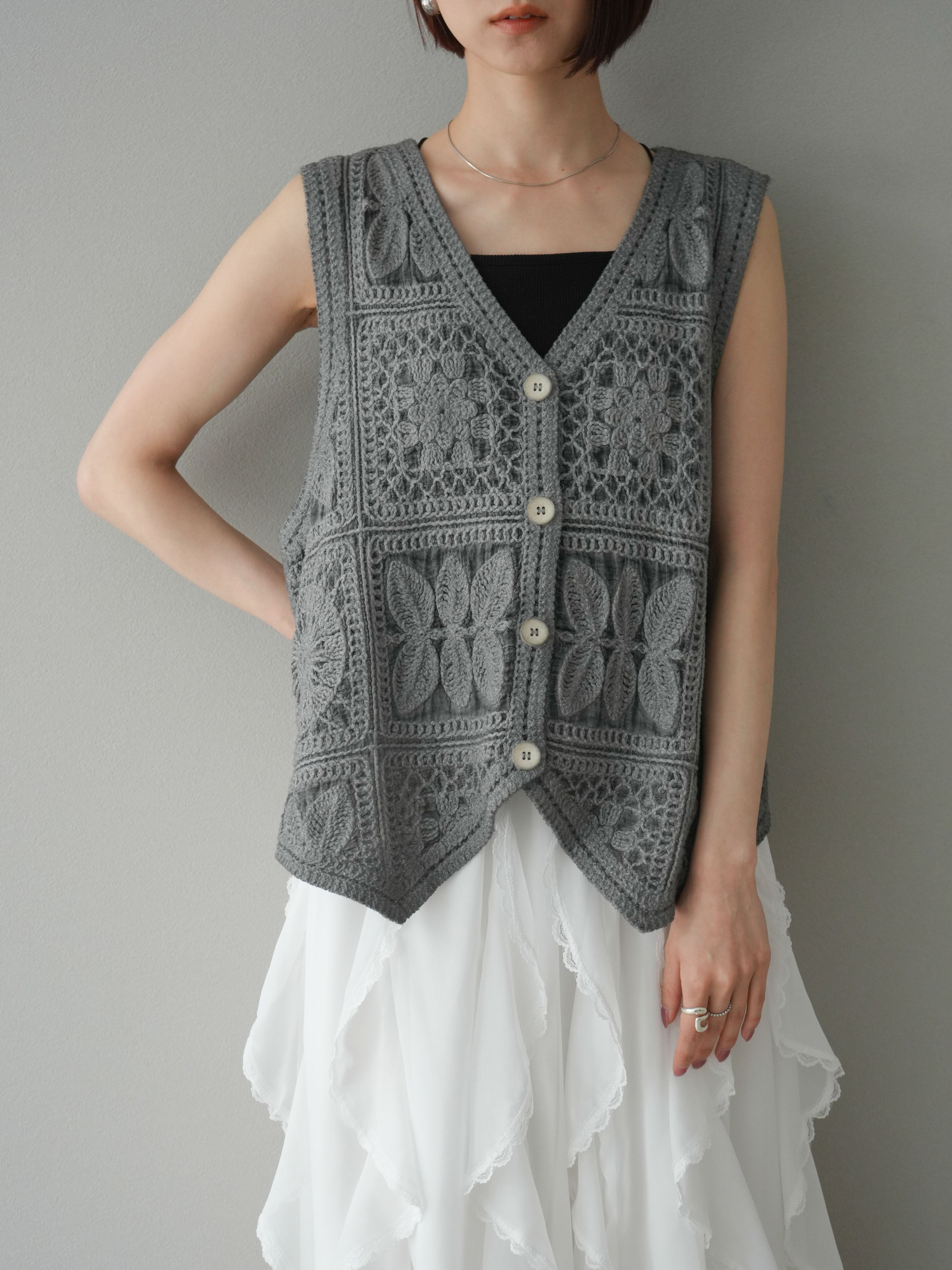 予約]クロシェジレ/グレー – Lumier