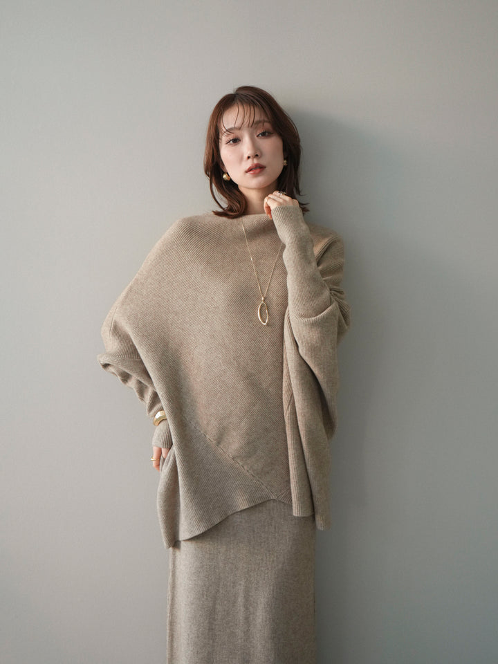 [SET]ウール混ドルマンニット&スカートSET UP+ウール混ドルマンニット&スカートSET UP(2set)