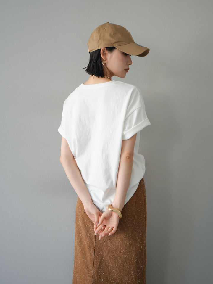 [預購] 霓虹logo印花T卹/米黃色