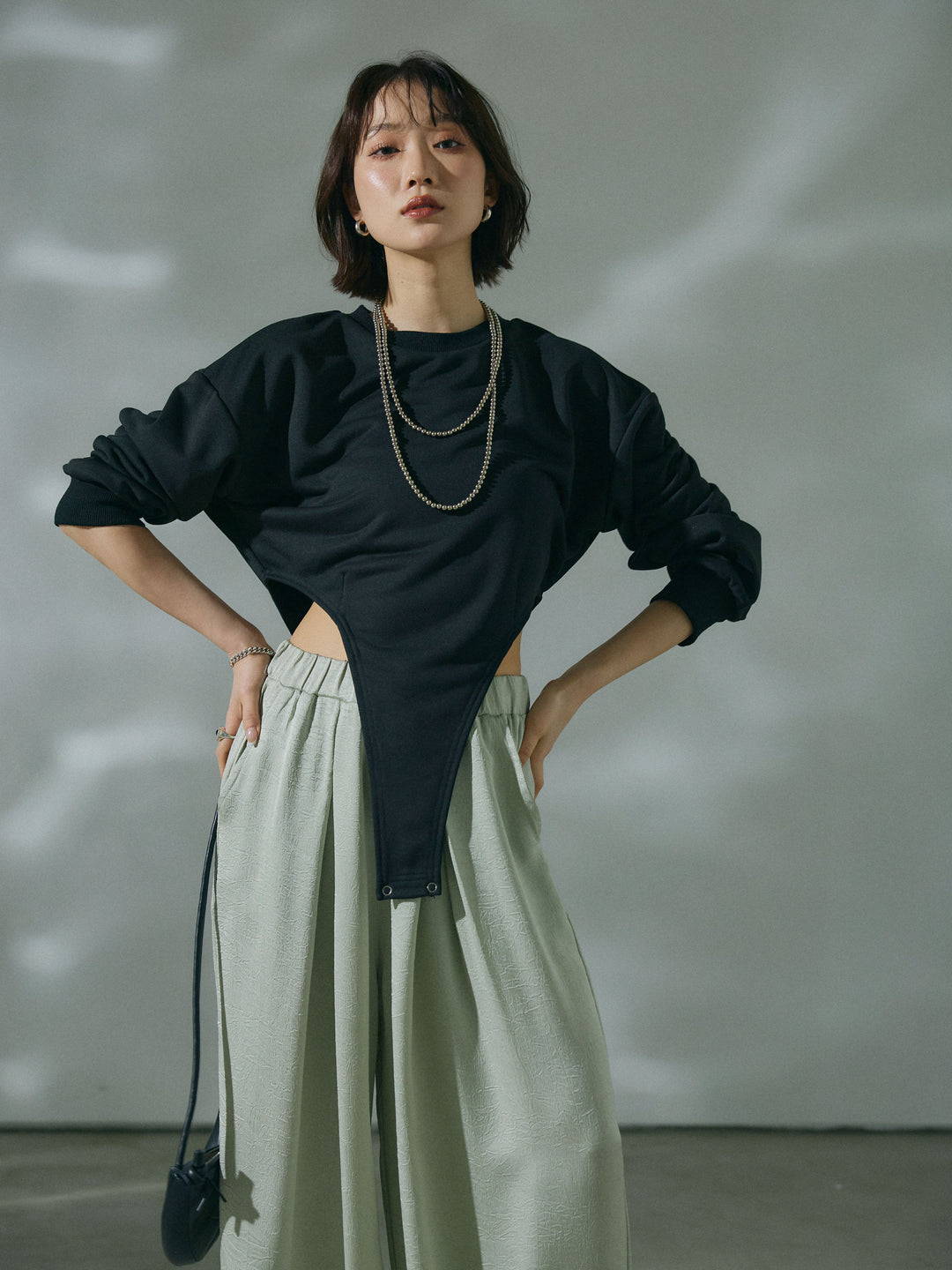 【Allure】[SET]スウェットボディスーツ+スウェットボディスーツ(2set)