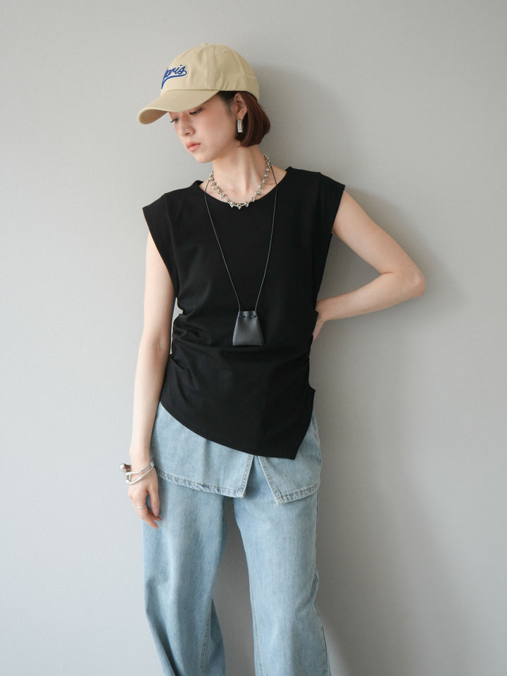 [予約]Parisロゴ刺繍CAP/ベージュ