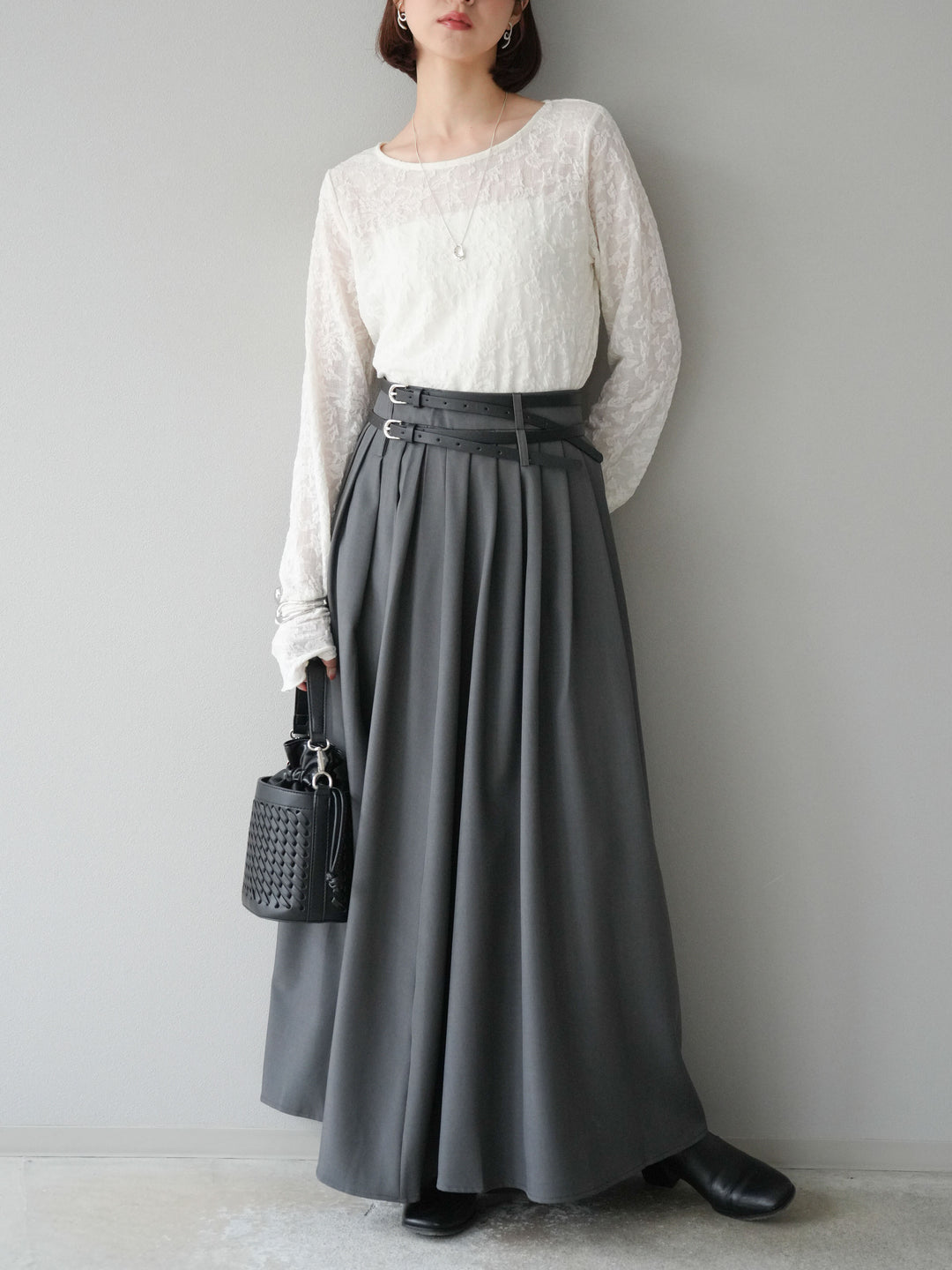 [予約]シアージャガードトップス/アイボリー