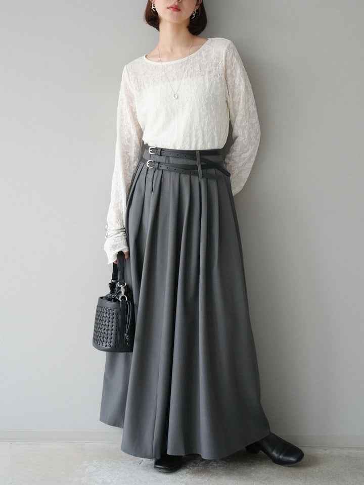 [予約]シアージャガードトップス/アイボリー