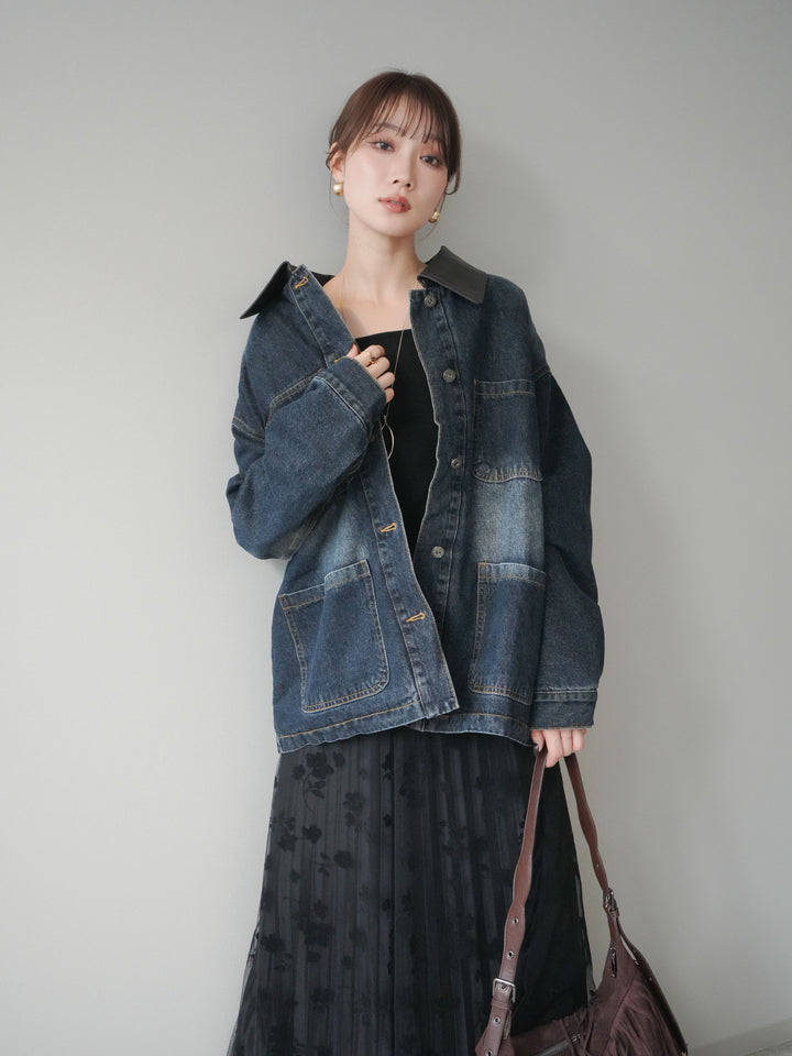 [SET]裏地ファーデニムフライトジャケット+裏地ファーデニムフライトジャケット(2set)