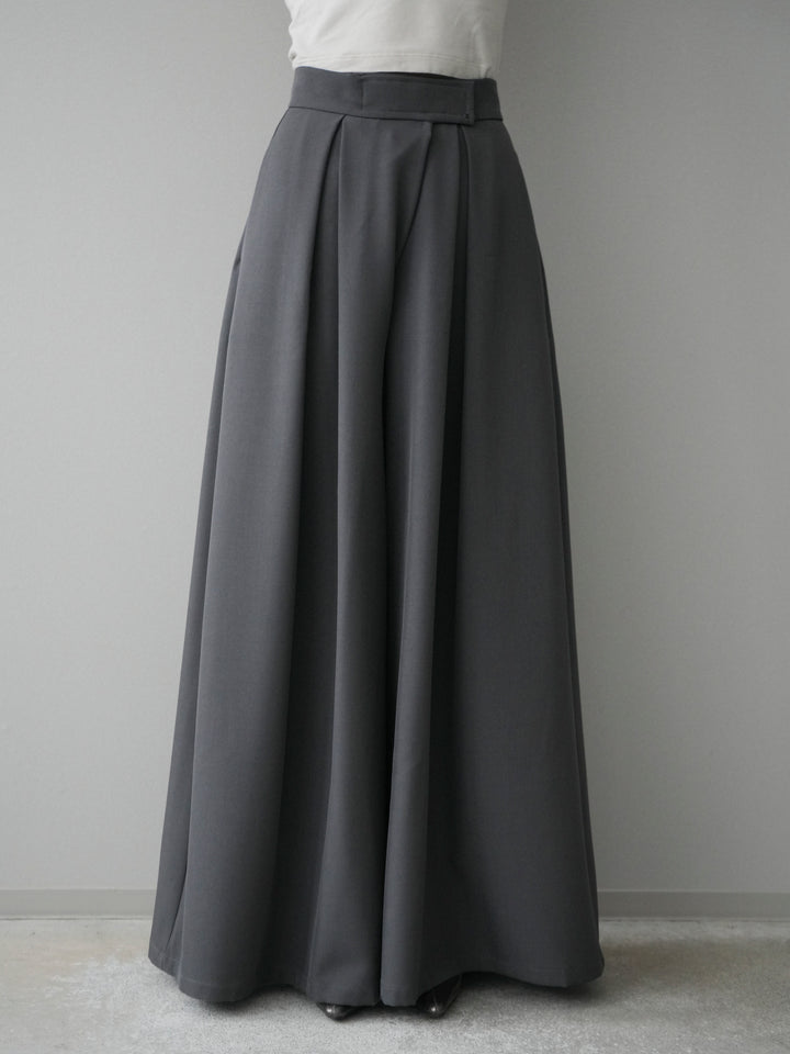 [予約]テープベルトタックバギーパンツ/gray