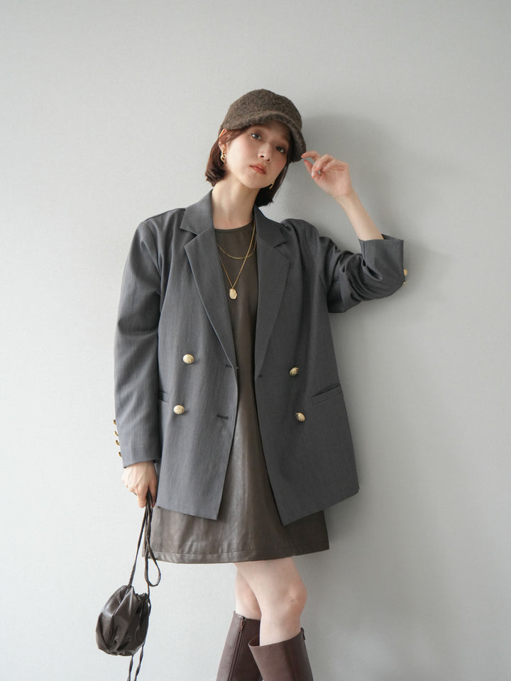 [予約]ウールタッチキャスケット/グレー