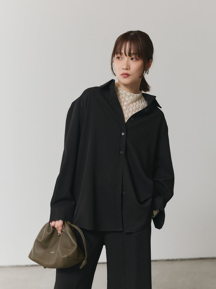 【Allure】[SET]ボタンダウンオーバーシャツ+ボタンダウンオーバーシャツ(2set)