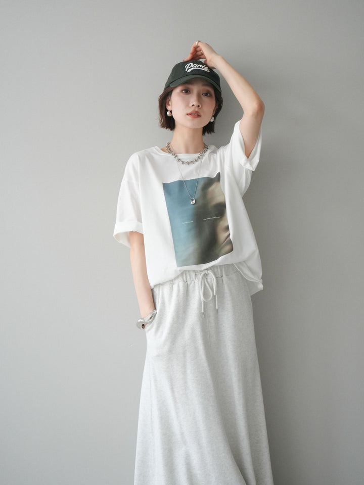 [SET]ブラーアートフォトTシャツ+選べるアクセセット(2set)